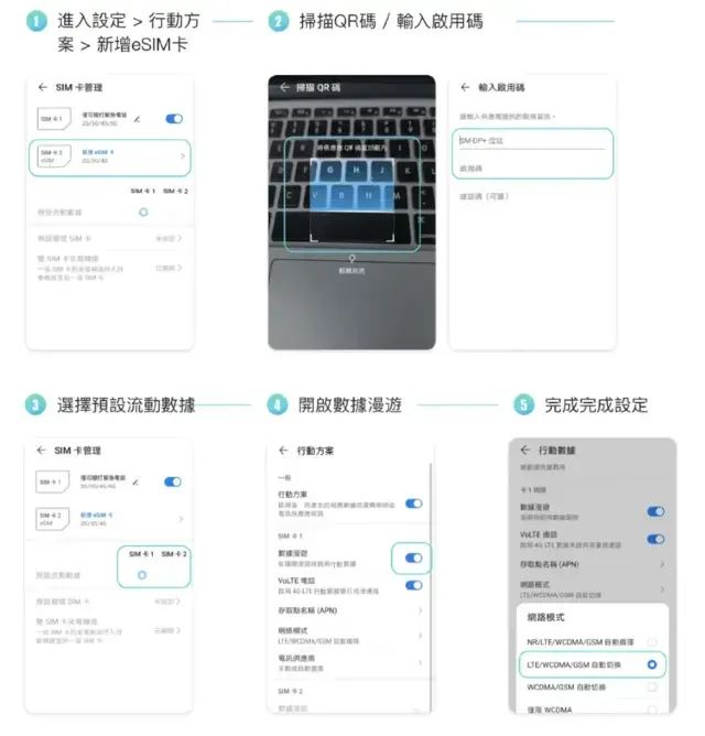 Android 設備 eSIM 安裝教學