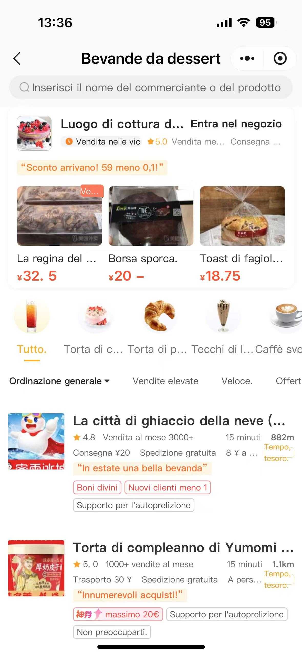 Come ordinare cibo a domicilio in cina