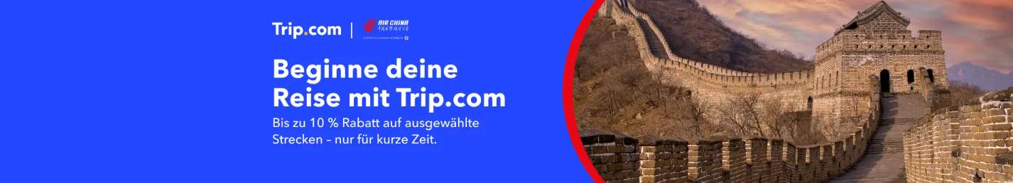 Fliege nach China mit Air China und spare 75 €!