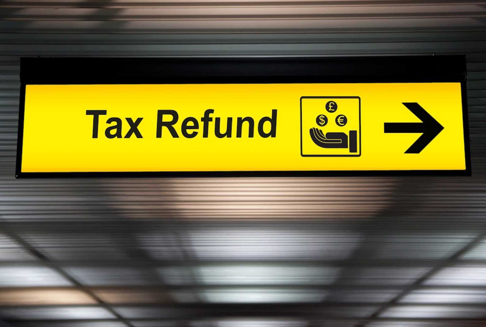 Tax Refund Sign