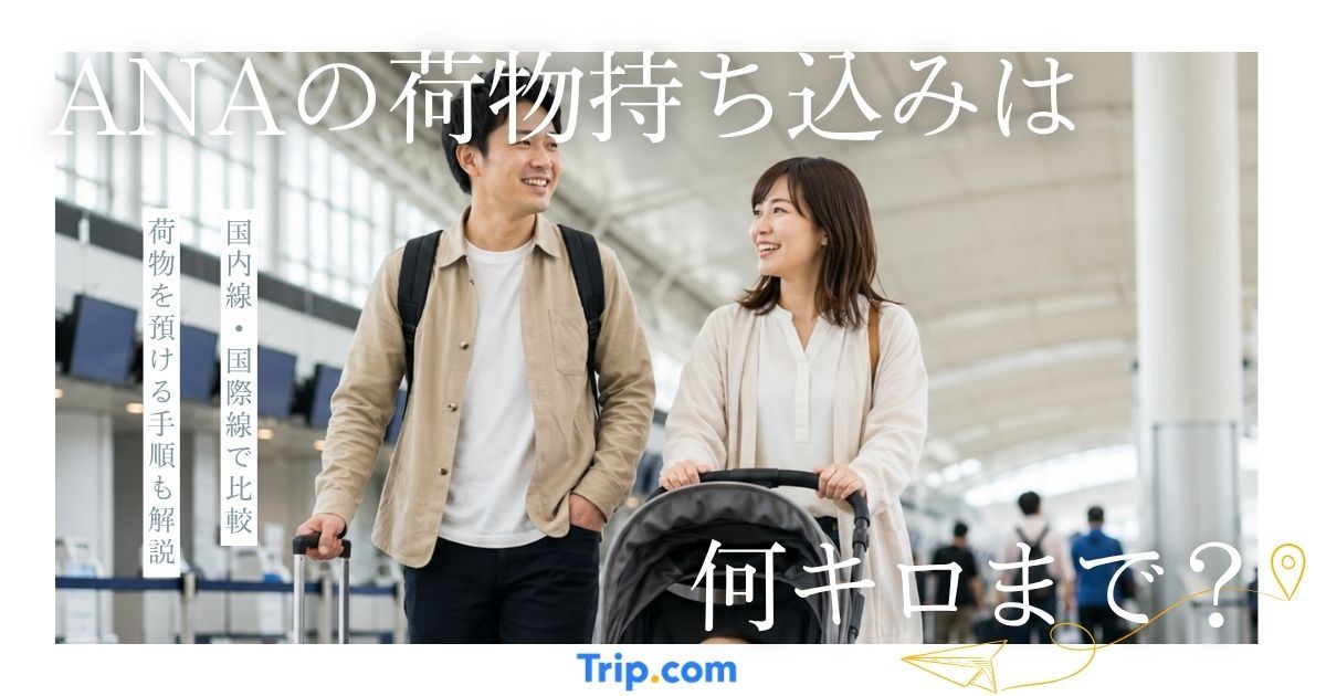 ANAの荷物持ち込みは何キロまで？ルールや預ける手順も解説