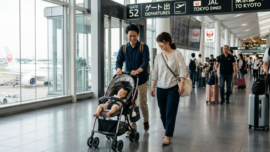 到着後のベビーカーの受け取り方