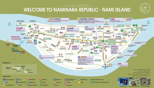 Nami Island Map