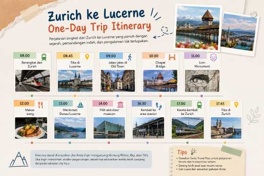 Zurich ke Lucerne untuk One-Day Trip