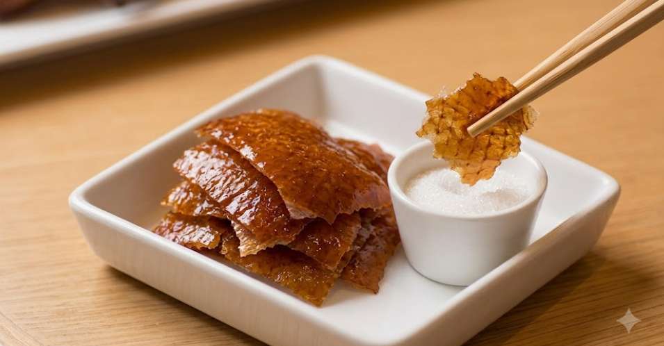 How to Eat Beijing Duck: Try the Crispy Skin with Sugar