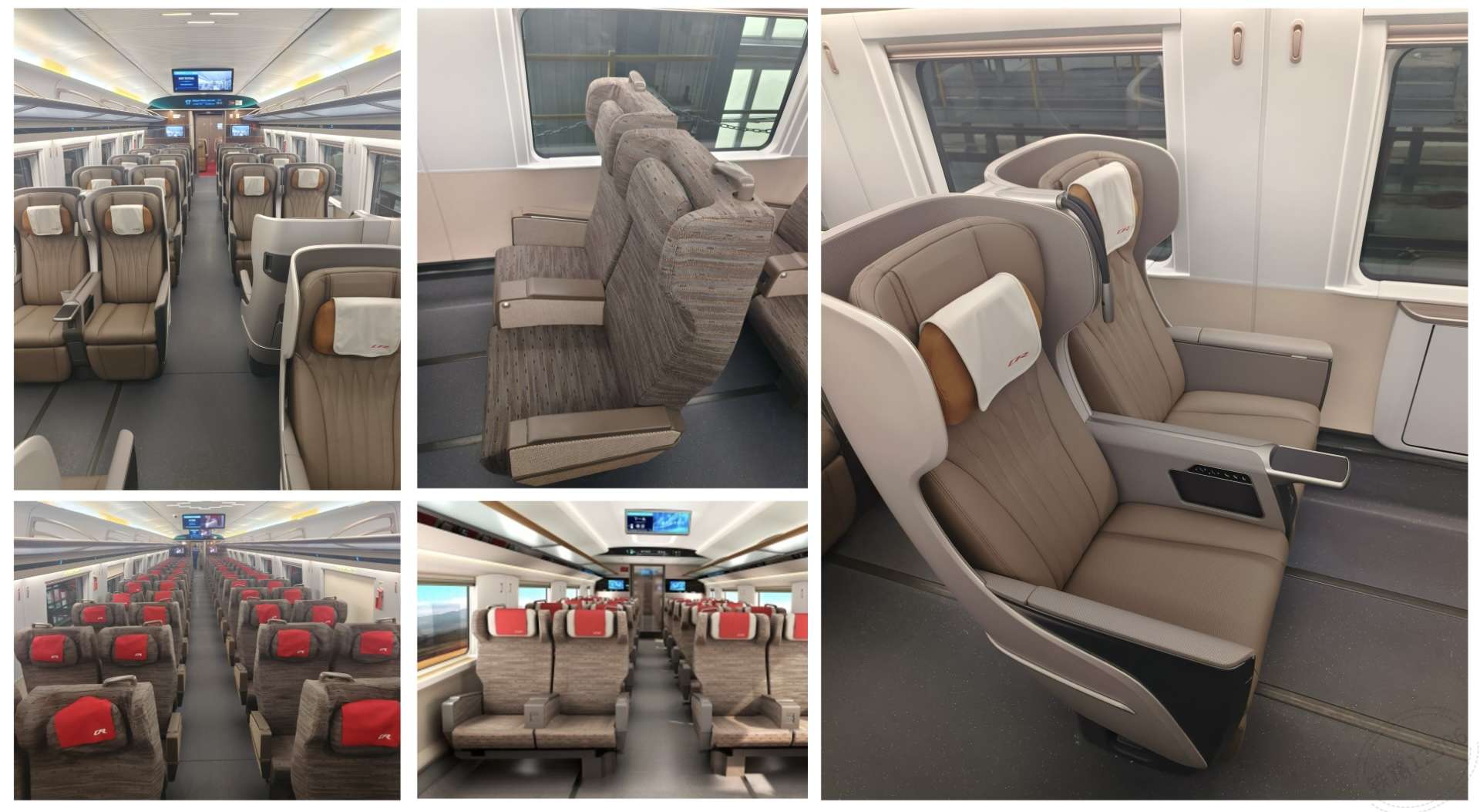China Bullet Train First Class and Premium First Class