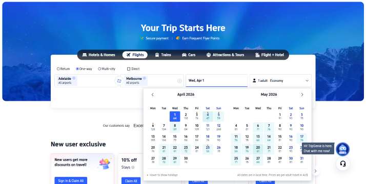 How to Compare Flight Prices for the Whole Month on Trip.com?