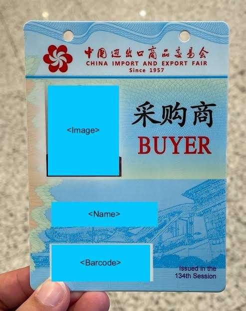 Canton Fair Buyer Badge