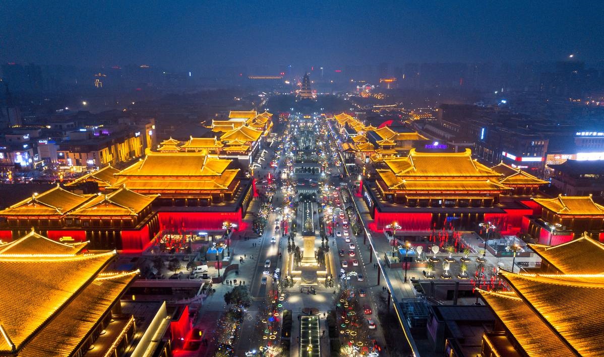 大唐不夜城で楽しむ漢服体験