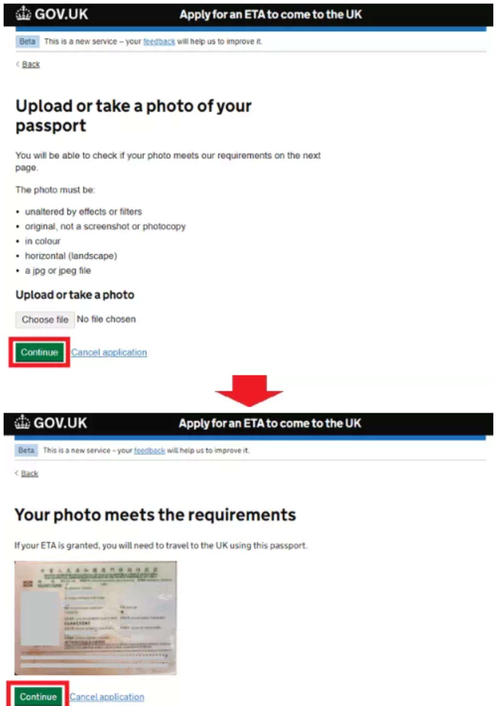 How to apply ETA UK step 4