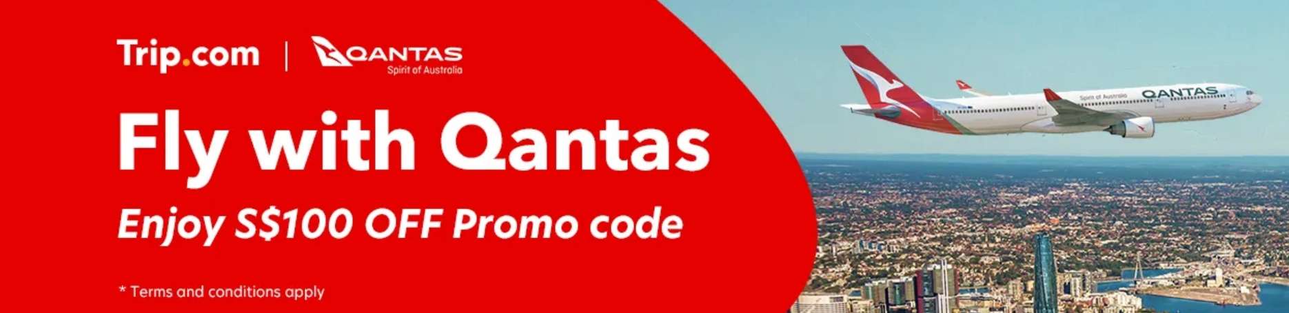 新加坡 Trip.com 优惠码: 澳洲航空优惠