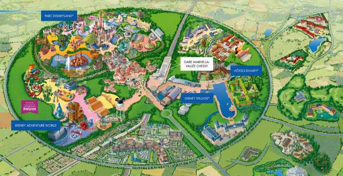 Disneyland Paris Map