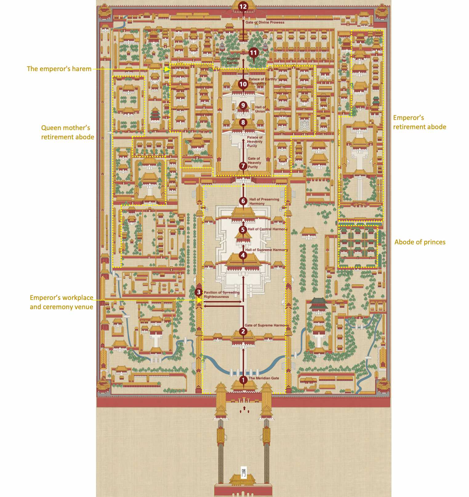 forbidden city map