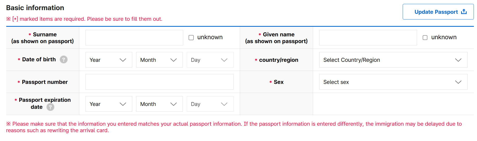 Bước 3: Nhập Thông Tin Cá Nhân Tờ Khai Hải Quan Hàn Quốc