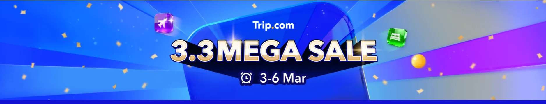 Trip.com Promo Code Singapore: 3.3 Mega Sale Flix Hotel Promo Code