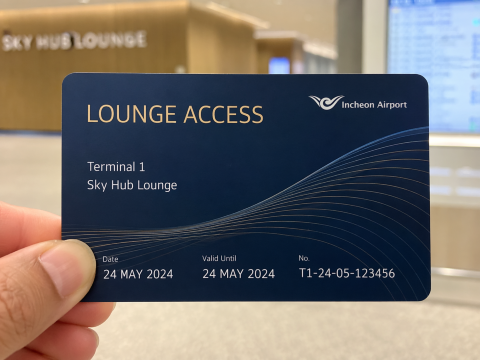Lounge Access card at incheon airport