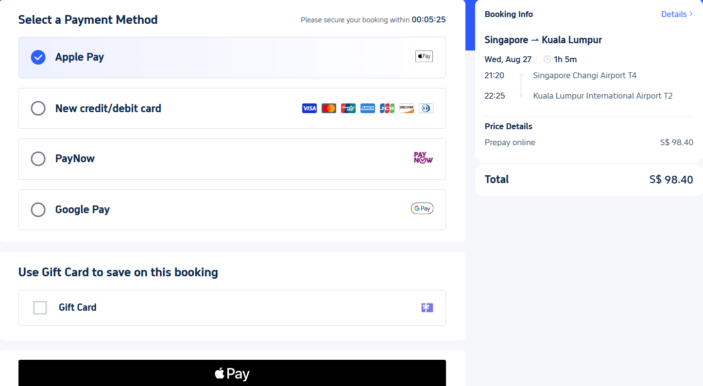 Pay your ticket on trip.com