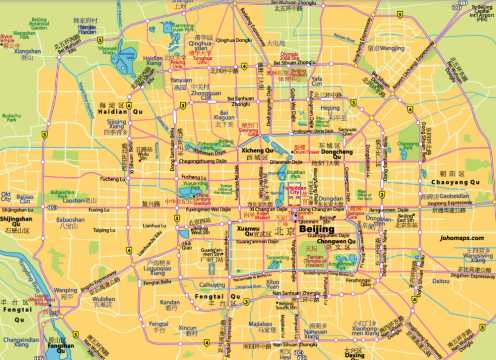 Beijing Central Map