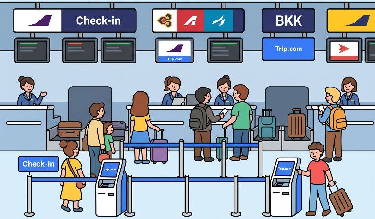 Airline Check-In Row Directory in Suvarnabhumi Airport**
