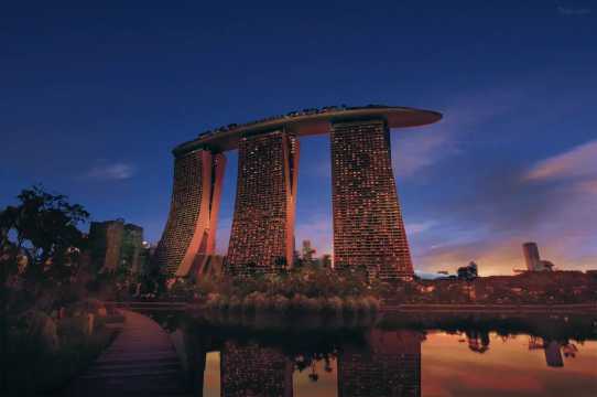 Marina Bay Sands Singapore Night View