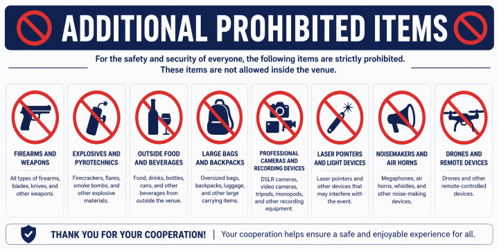 Additional Prohibited Items
horizontal