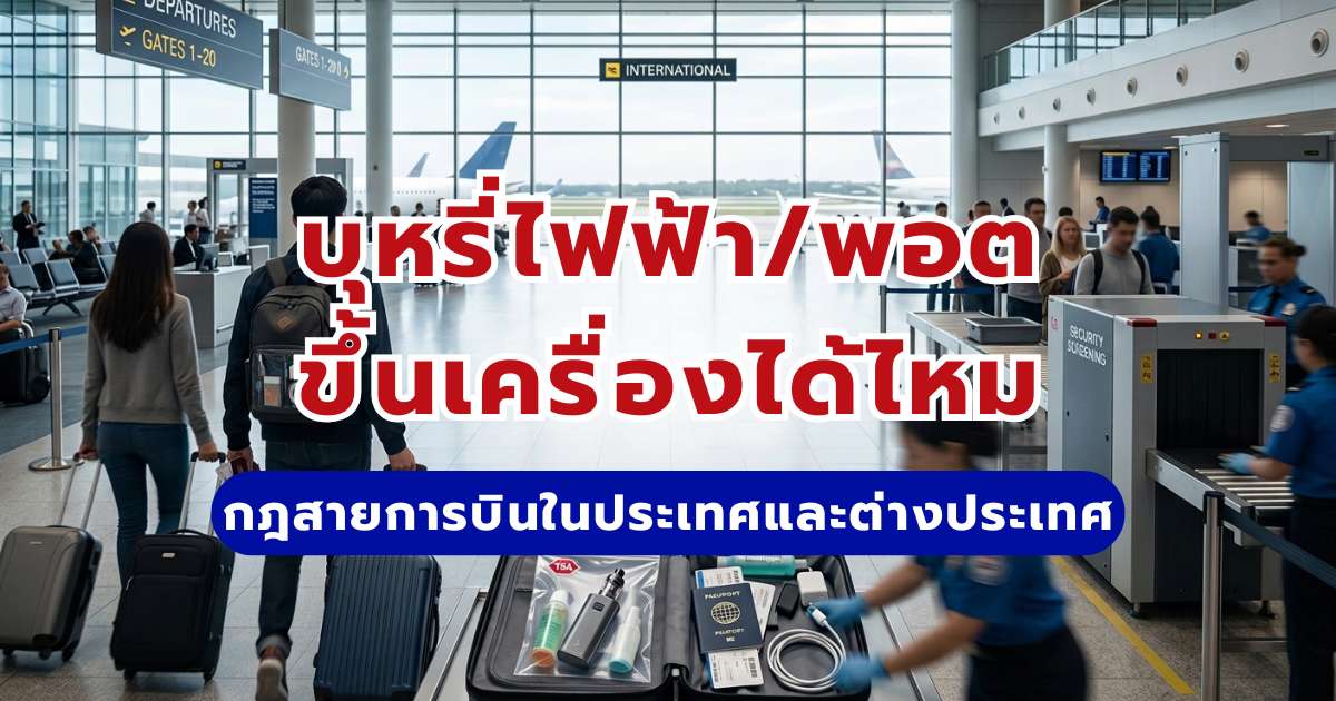เอาบุหรี่ไฟฟ้า/พอตขึ้นเครื่องได้ไหม? 2569 กฎสายการบินในประเทศและต่างประเทศ | Trip.com 