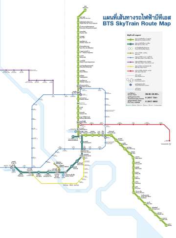 BTS Skytrain Route Map
