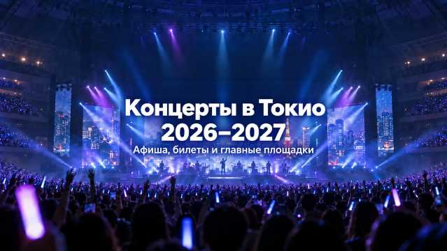 Концерты в Токио 2026–2027: афиша, билеты, цены | Trip.com