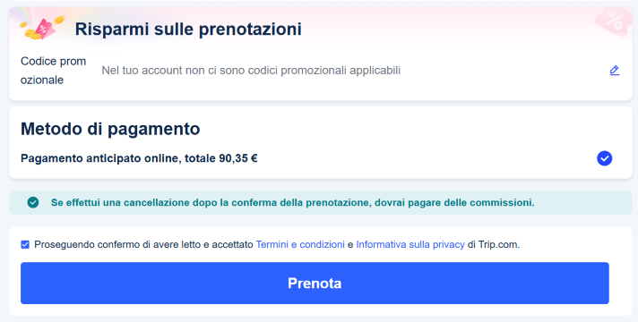 Noleggio auto su Trip.com