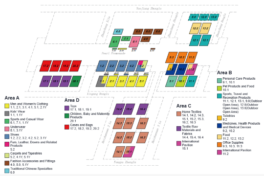 Canton Fair Exhibition Floor Map