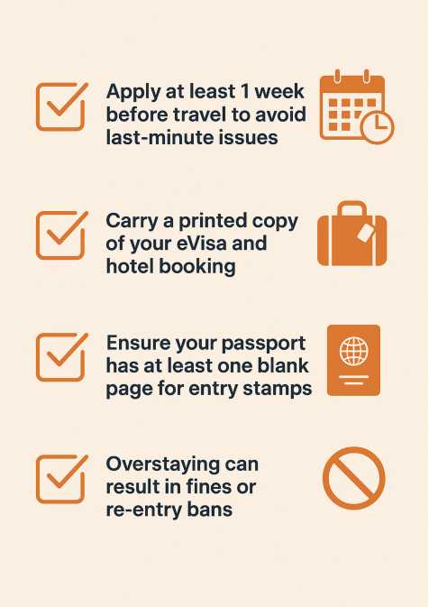 Tips apply eVisa