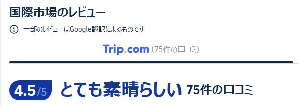 宿泊者の口コミ
