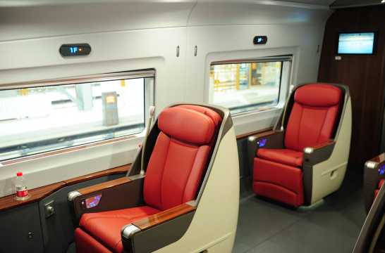 China Train: business class seats