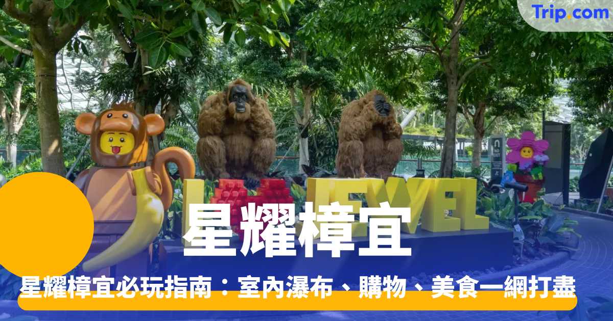 新加坡星耀樟宜必玩指南2026 室內瀑布、購物、美食一網打盡 | Trip.com