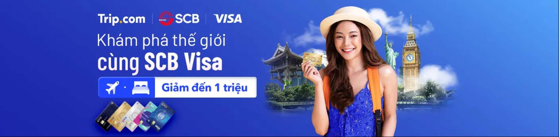 Ưu Đãi Độc Quyền Trip.com x SCB x Visa