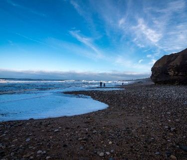 Trains to Seaham Beach for a breezy beach break