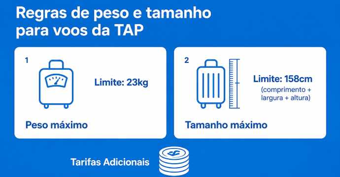 Excesso de peso e tamanho na TAP