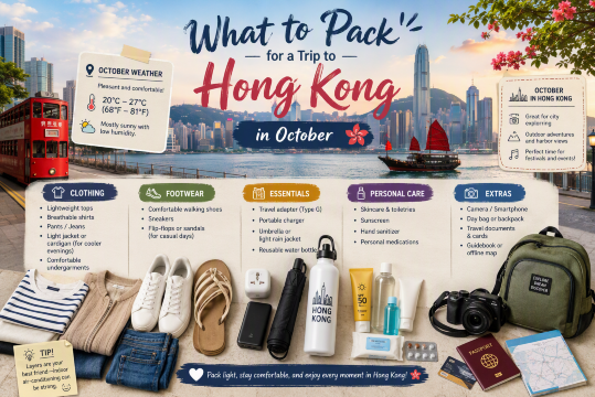 What to Pack for a Trip to Hong Kong in October