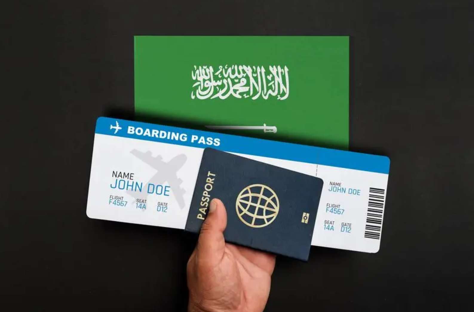 Passport and Flight Ticket
