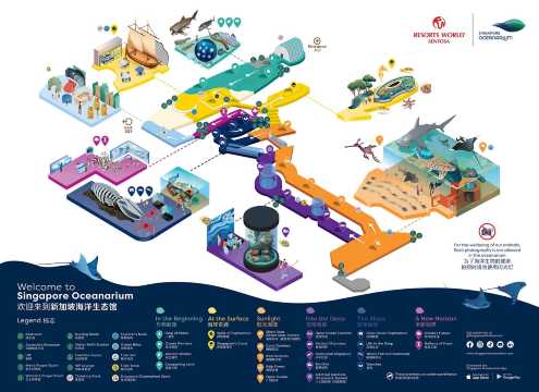 Singapore Oceanarium map