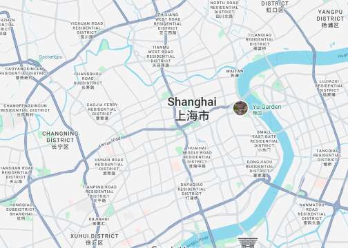 Central Shanghai Map