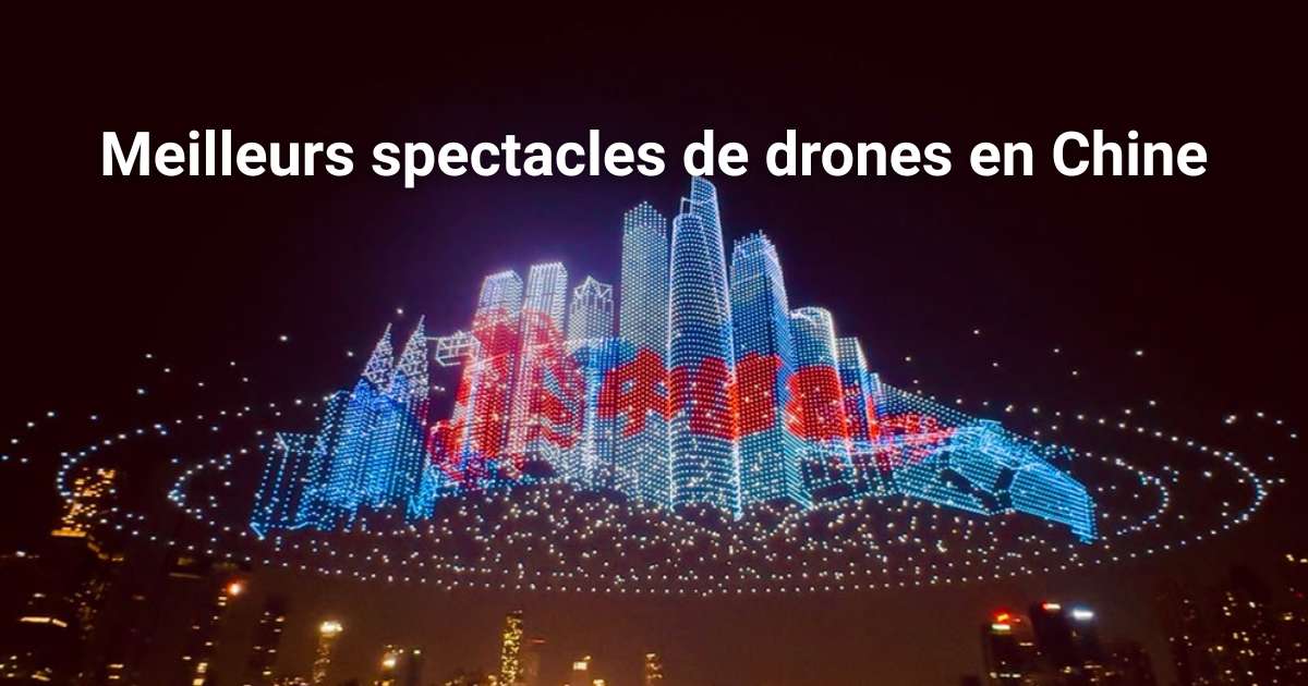 Spectacles de drones en Chine