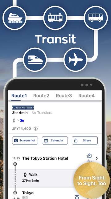 Download the NAVITIME Japan Travel app