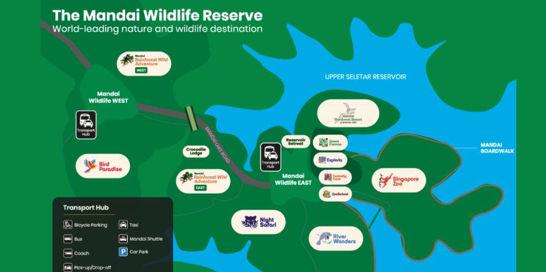Mandai Wildlife Reserve Map