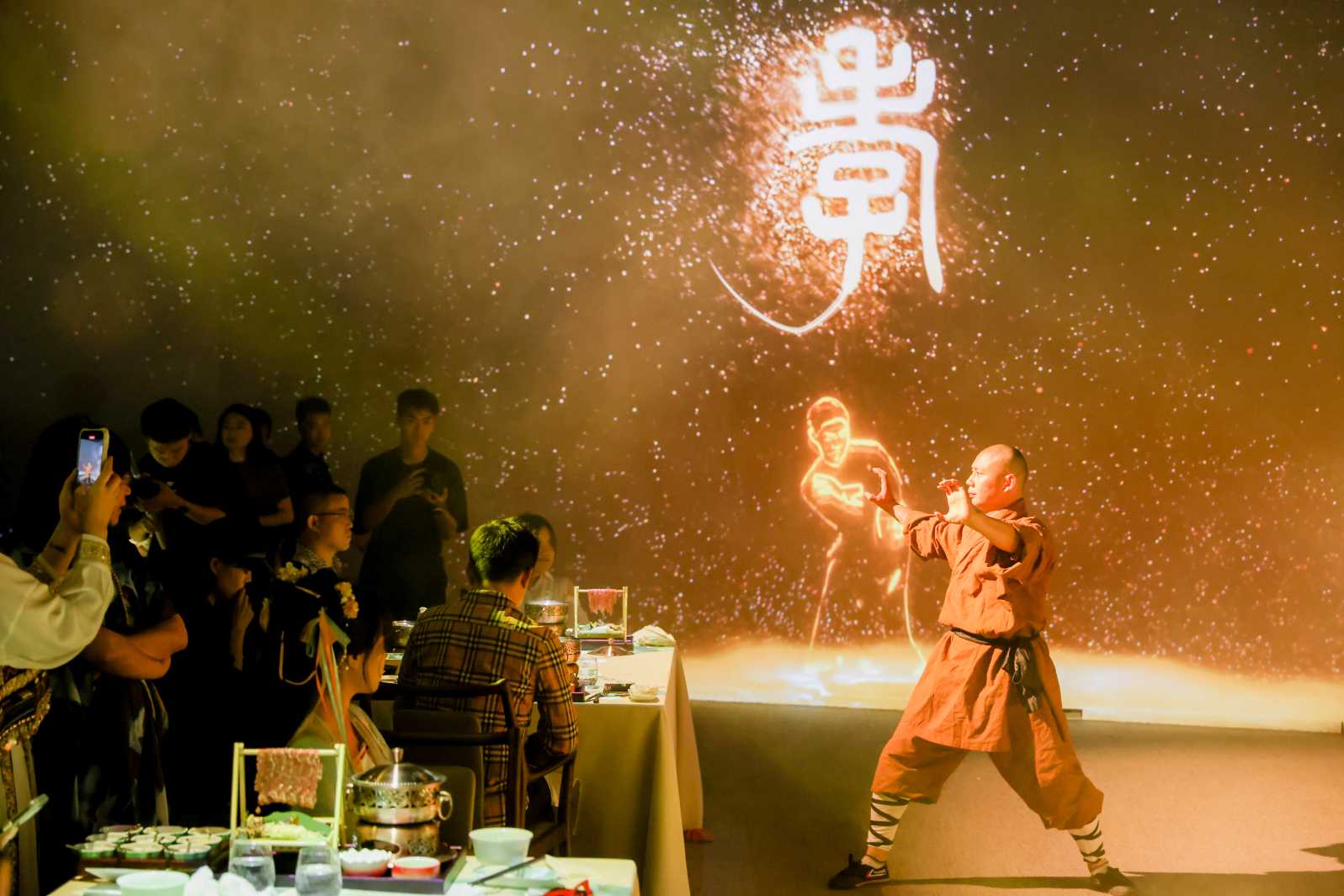 Martial arts show at Taste of China