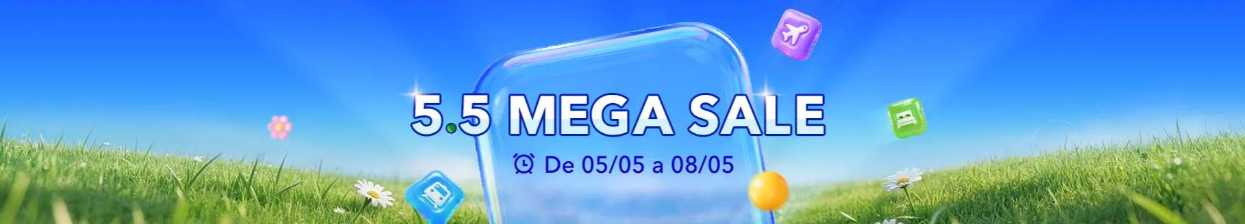5.5 Mega Sale: Descontos em Passagens e Hotéis na Trip.com