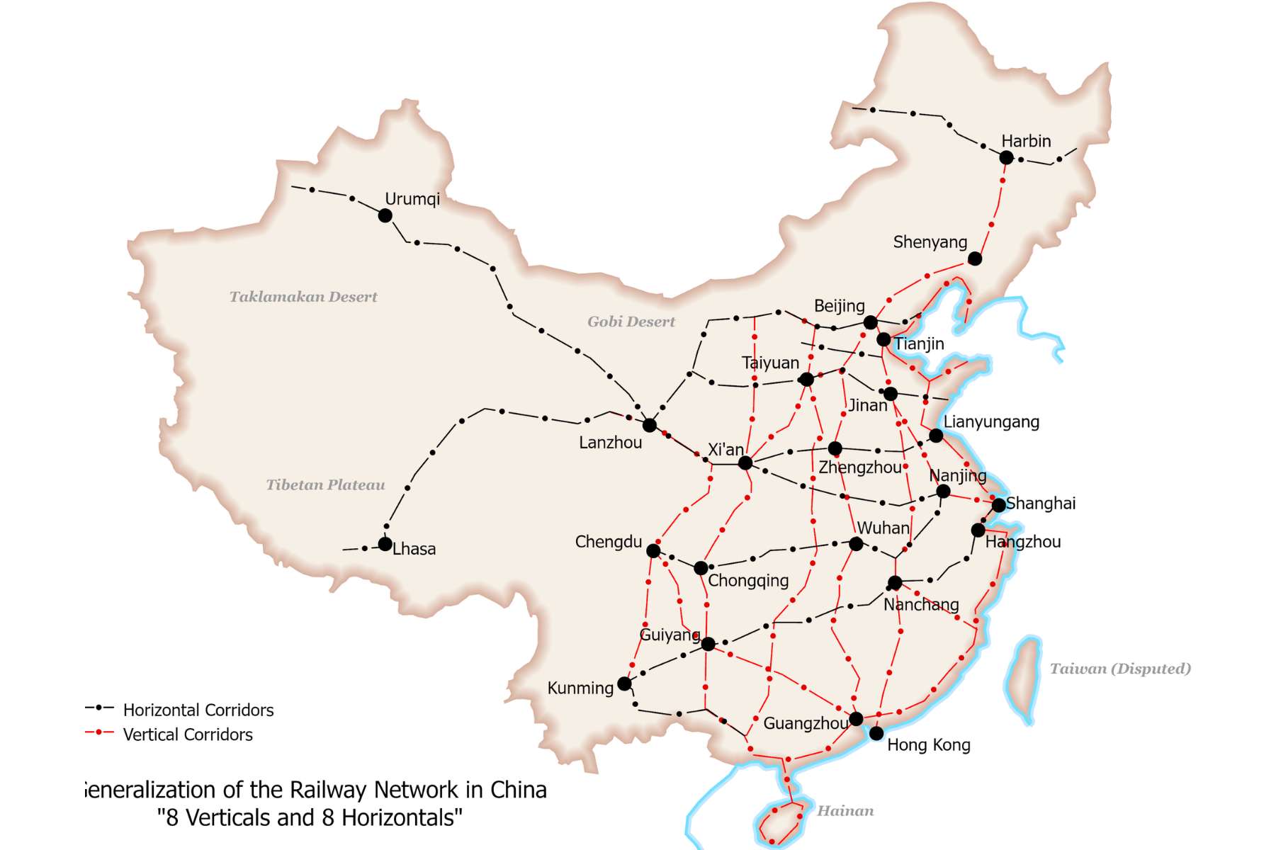 8 Major High-Speed Rail Lines