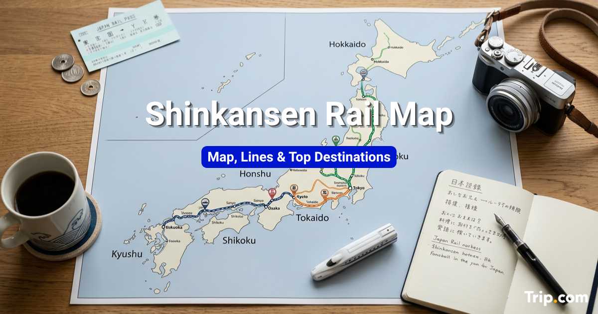 Shinkansen Rail Map & Destinations in Japan