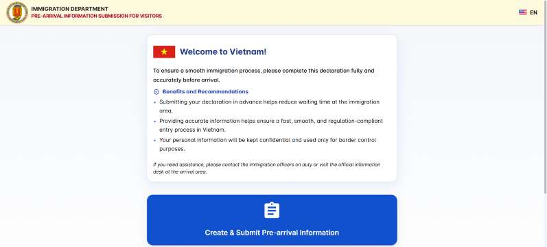 How to Fill Out the Vietnam Digital Pre-Arrival Card
