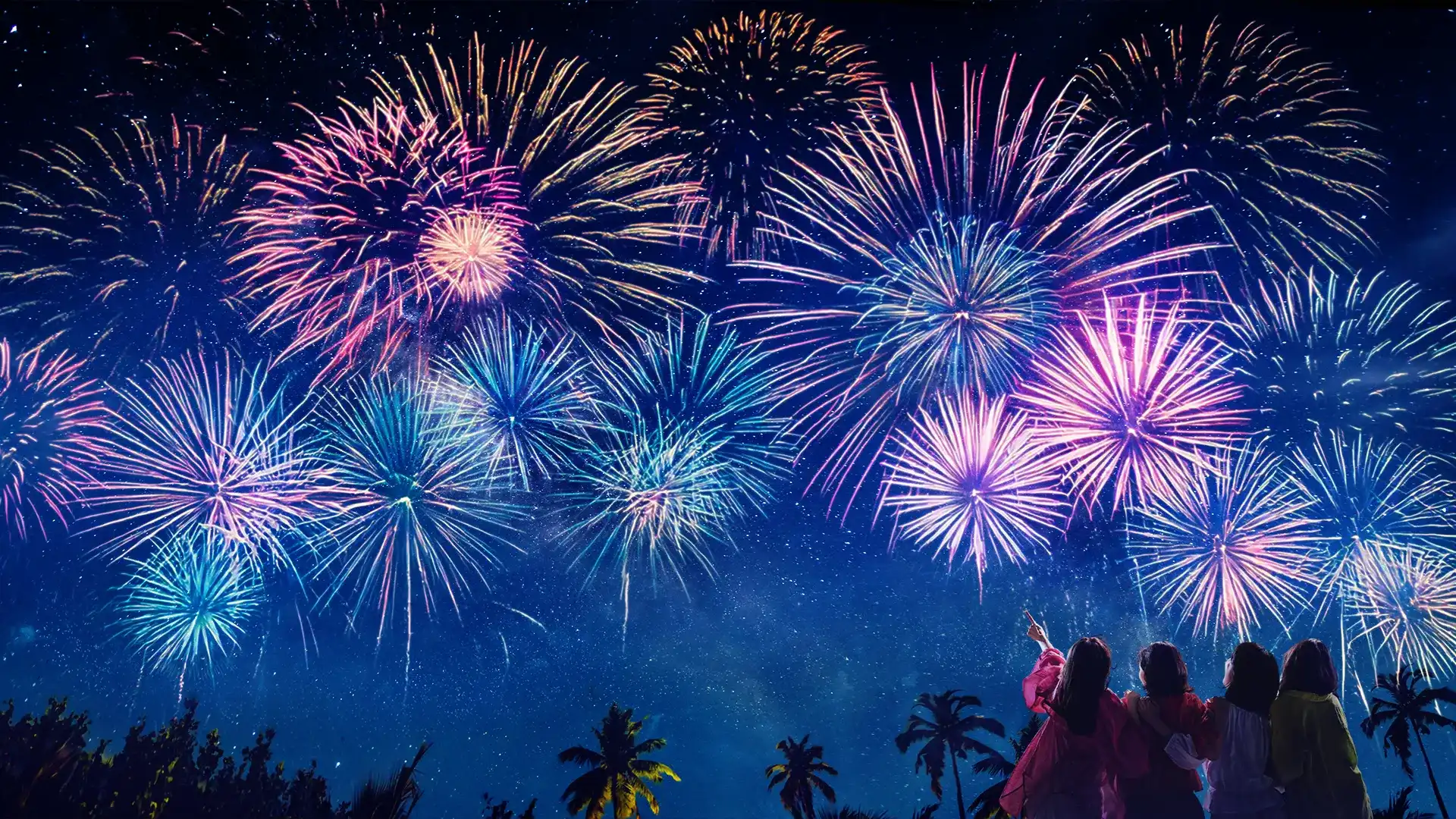 沖繩 JUNGLIA｜HANABI 煙火秀